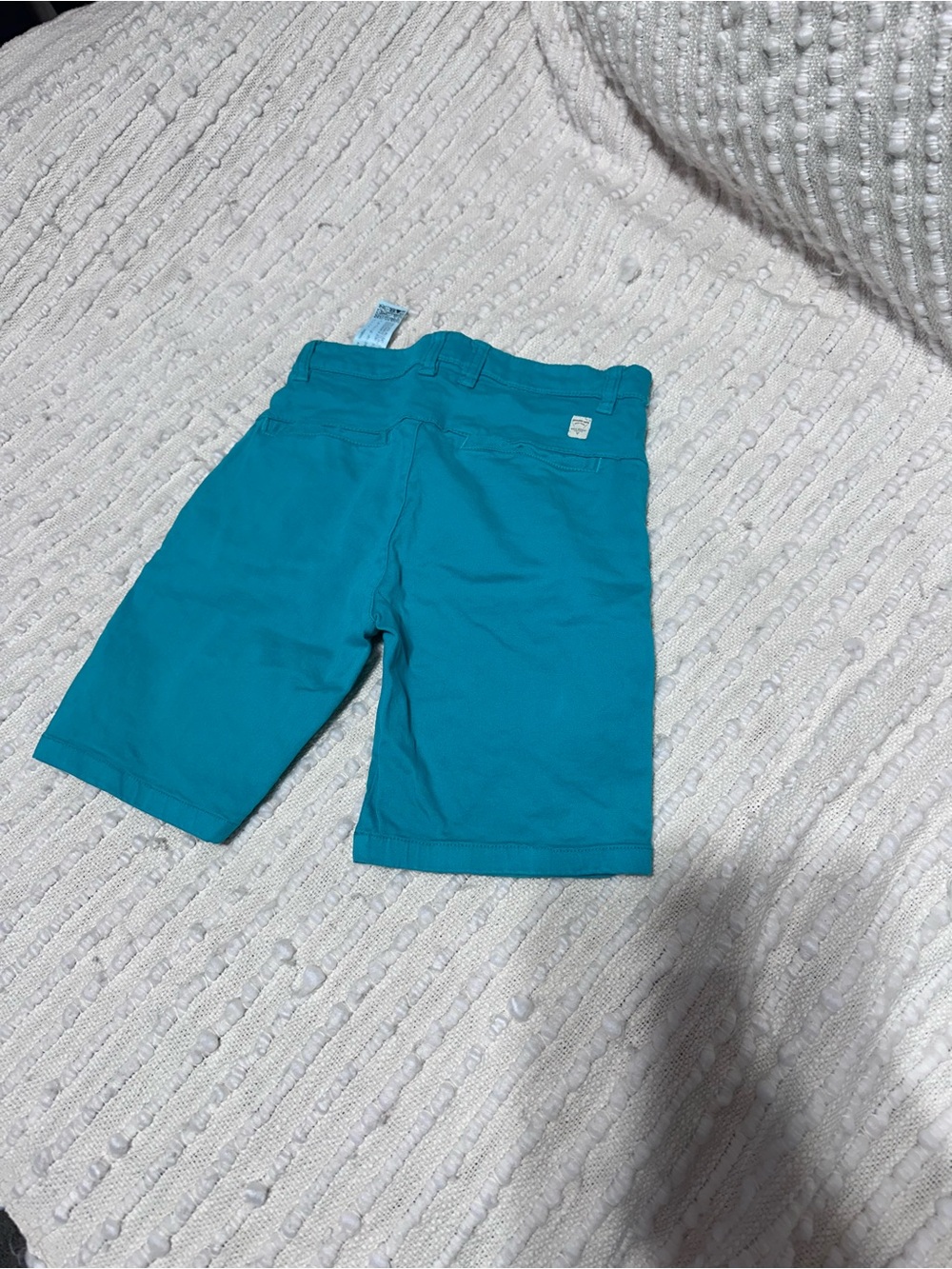 Zara Boys Turquoise Shorts – Stretch, Pockets – Size 11-12 (152 cm), Like New